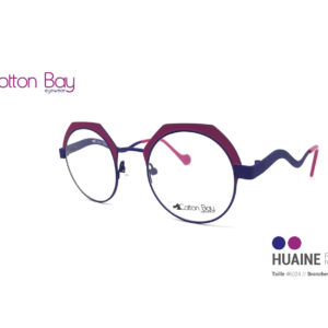 Lunettes Cotton Bay collection Huaine-figue-rose